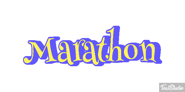 Marathon Efeito do texto