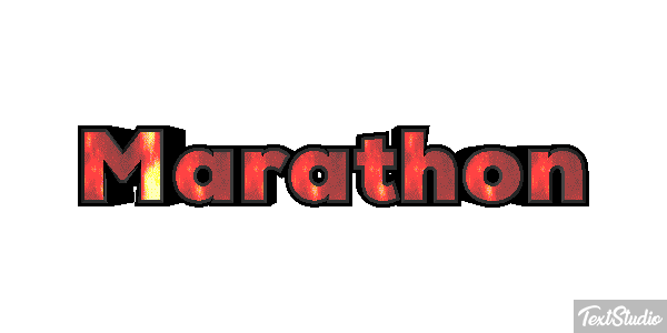 Marathon Efeito do texto