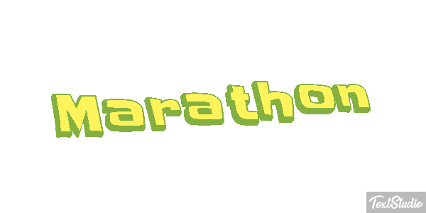 Marathon Efeito do texto