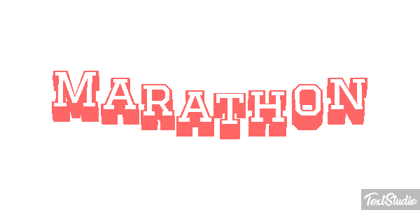 Marathon Efeito do texto
