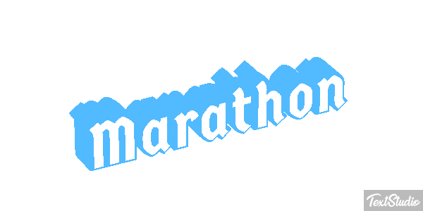 Marathon Efeito do texto
