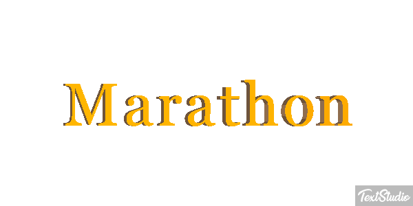 Marathon Efeito do texto