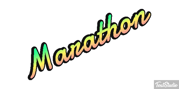 Marathon Efeito do texto