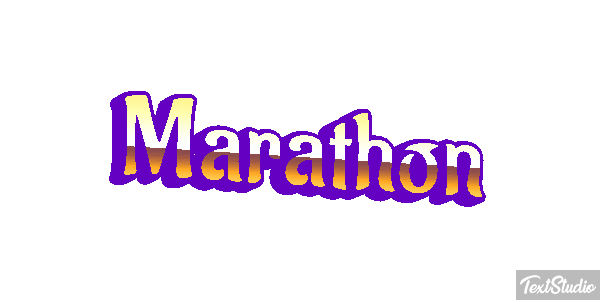 Marathon Efeito do texto