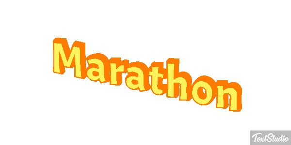 Marathon Efeito do texto
