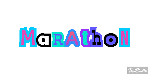 Marathon Efeito do texto