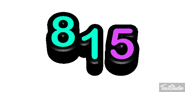 815 Texteffekt