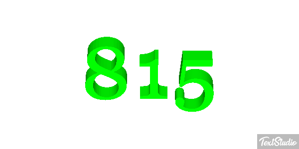 815 Texteffekt