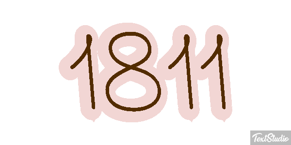 1811 Text effect