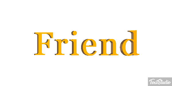 Friend Text effect