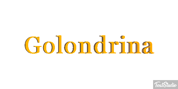 Golondrina Efecto de texto