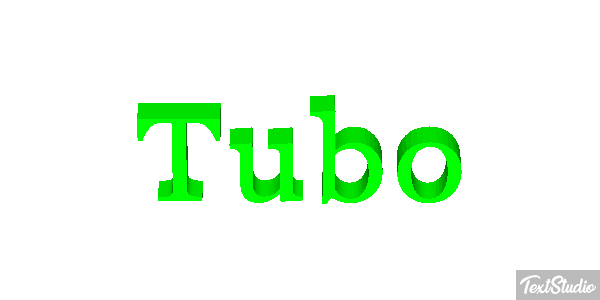 Tubo Efeito do texto