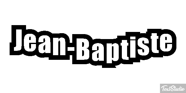 Jean-Baptiste Text effect