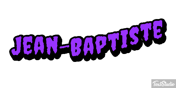 Jean-Baptiste Text effect