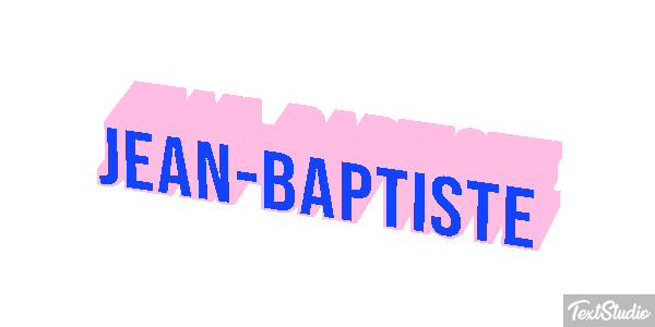 Jean-Baptiste Text effect