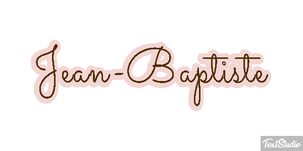 Jean-Baptiste Text effect