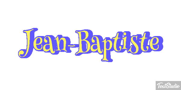Jean-Baptiste Text effect