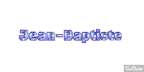 Jean-Baptiste Text effect