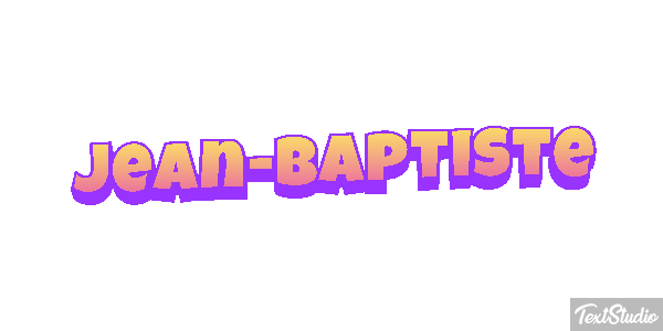 Jean-Baptiste Text effect