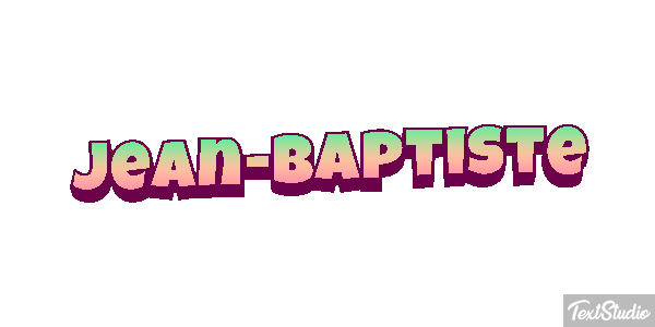Jean-Baptiste Text effect