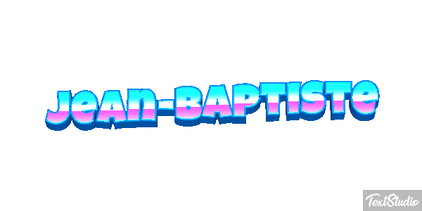 Jean-Baptiste Text effect