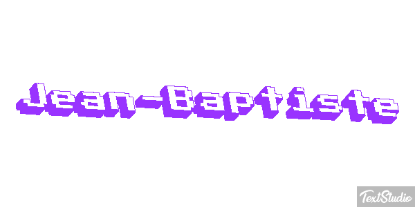 Jean-Baptiste Text effect