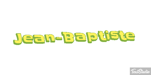Jean-Baptiste Text effect