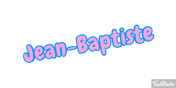 Jean-Baptiste Text effect