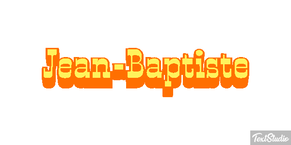 Jean-Baptiste Text effect