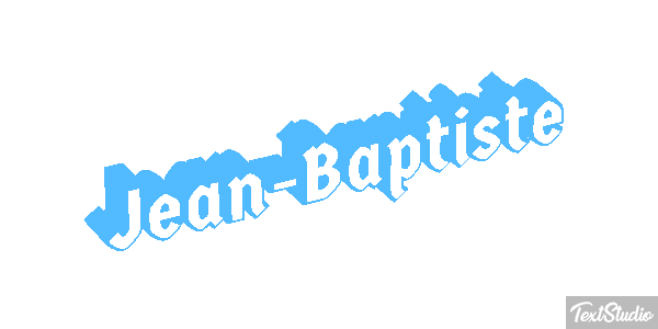 Jean-Baptiste Text effect