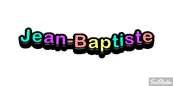 Jean-Baptiste Text effect