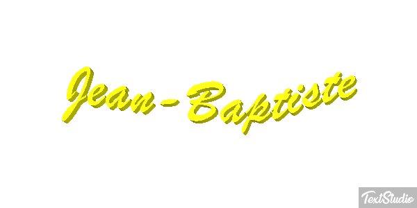 Jean-Baptiste Text effect