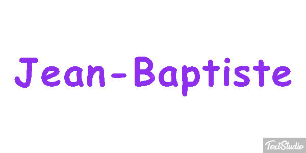 Jean-Baptiste Text effect