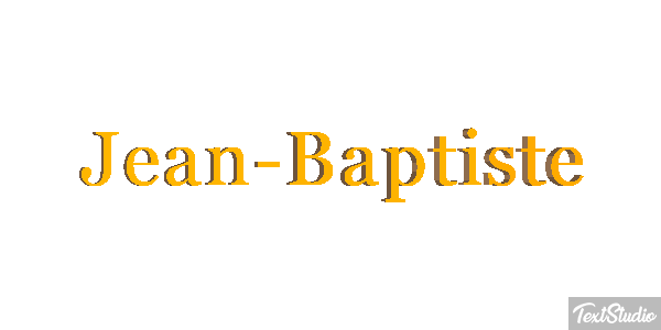 Jean-Baptiste Text effect