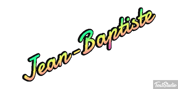Jean-Baptiste Text effect