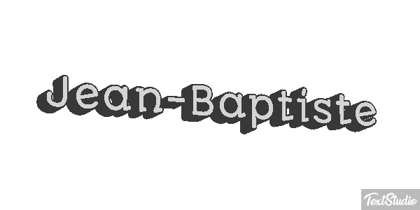 Jean-Baptiste Text effect