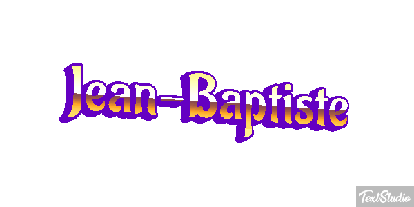 Jean-Baptiste Text effect