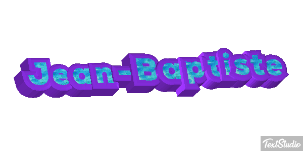 Jean-Baptiste Text effect