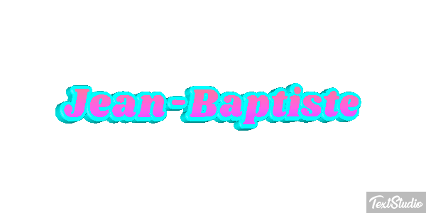 Jean-Baptiste Text effect