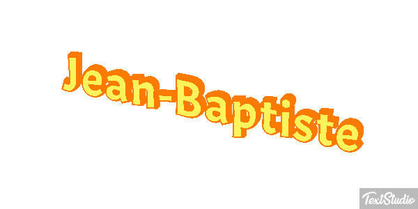 Jean-Baptiste Text effect