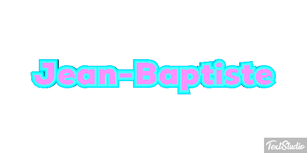 Jean-Baptiste Text effect