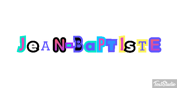 Jean-Baptiste Text effect
