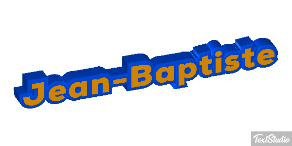 Jean-Baptiste Text effect