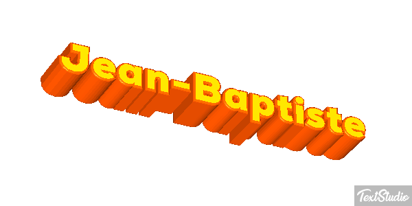 Jean-Baptiste Text effect