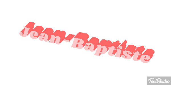 Jean-Baptiste Text effect