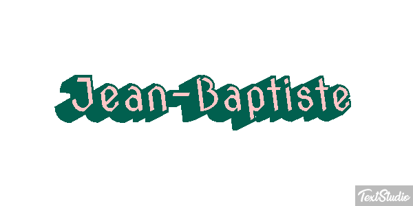 Jean-Baptiste Text effect