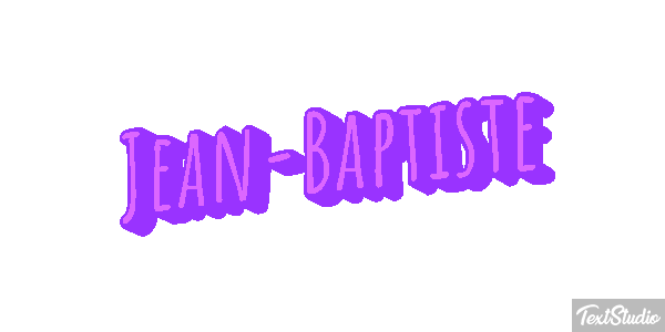 Jean-Baptiste Text effect
