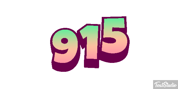 915 Efeito do texto
