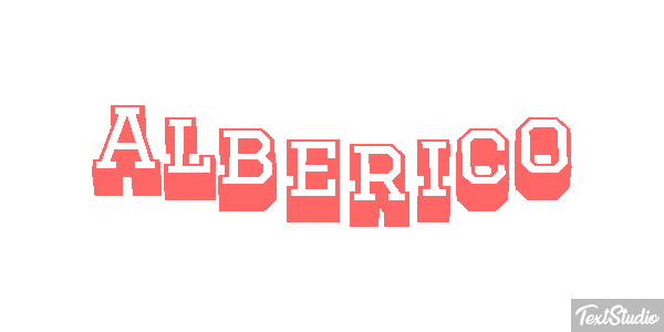 Alberico Effetto testo