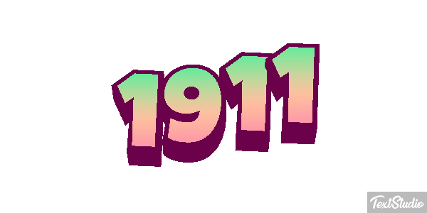 1911 Текстовый эффект